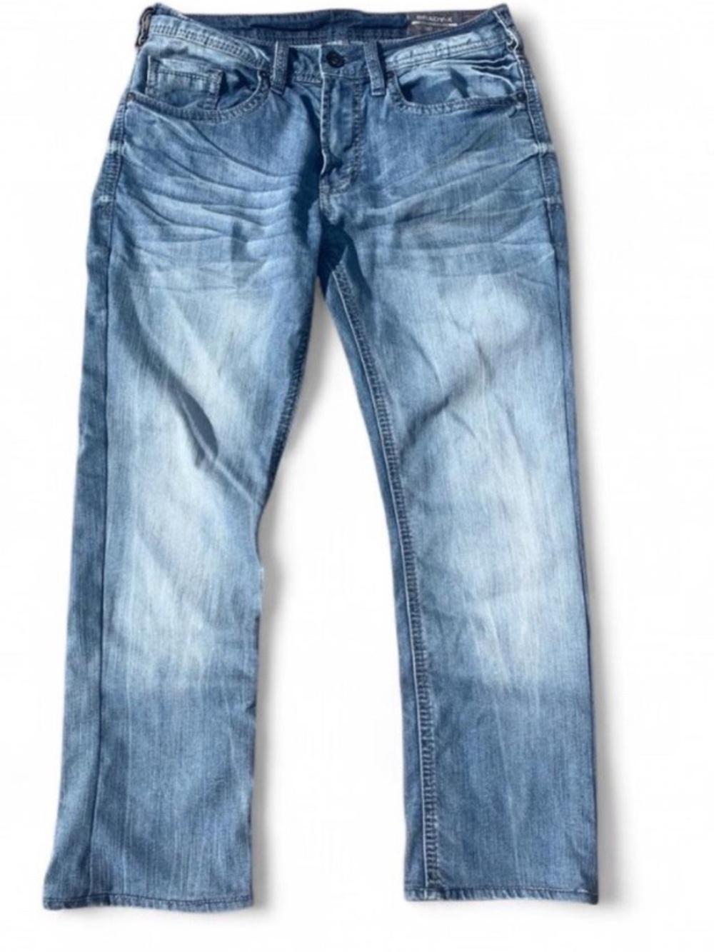 Y2K Streetwear Buckle Buffalo by David Britton Brady-X Straight Leg Jeans